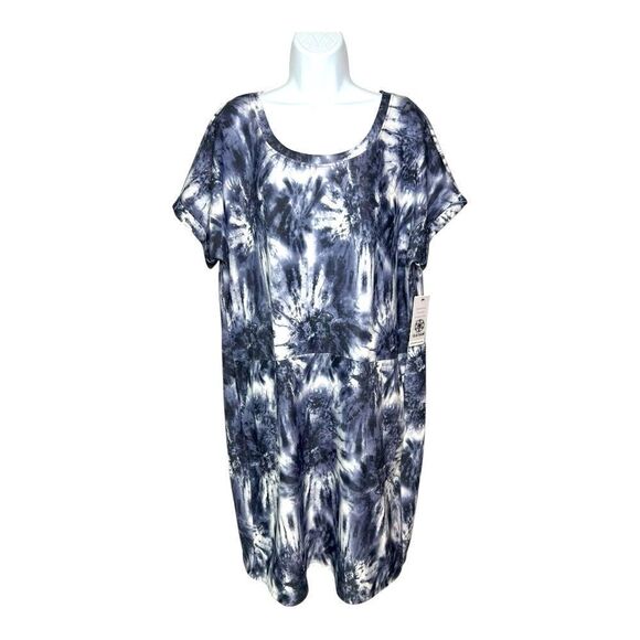 Gaiam Womens XXL Hudson Graphite Pocket T-shirt Dress NWT - Picture 2 of 12